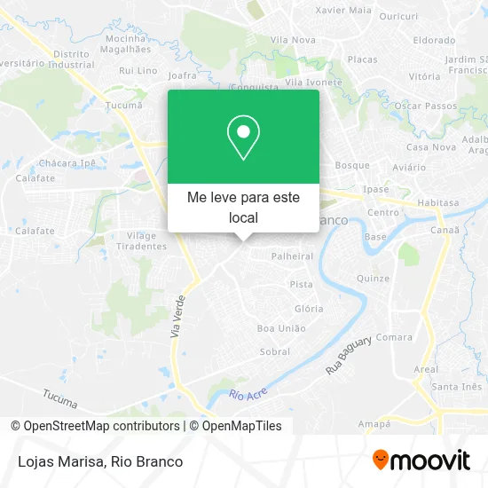Lojas Marisa mapa