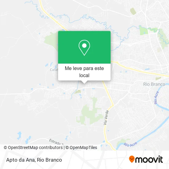 Apto da Ana mapa