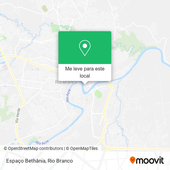 Espaço Bethânia mapa