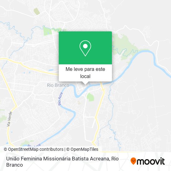 União Feminina Missionária Batista Acreana mapa