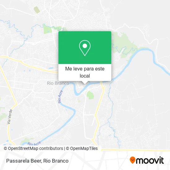 Passarela Beer mapa