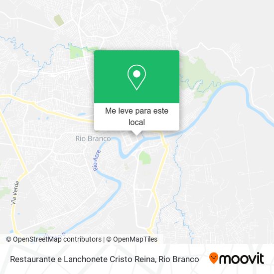 Restaurante e Lanchonete Cristo Reina mapa
