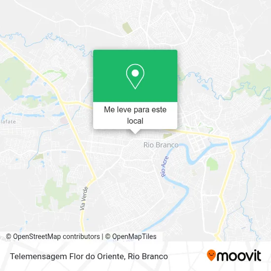 Telemensagem Flor do Oriente mapa