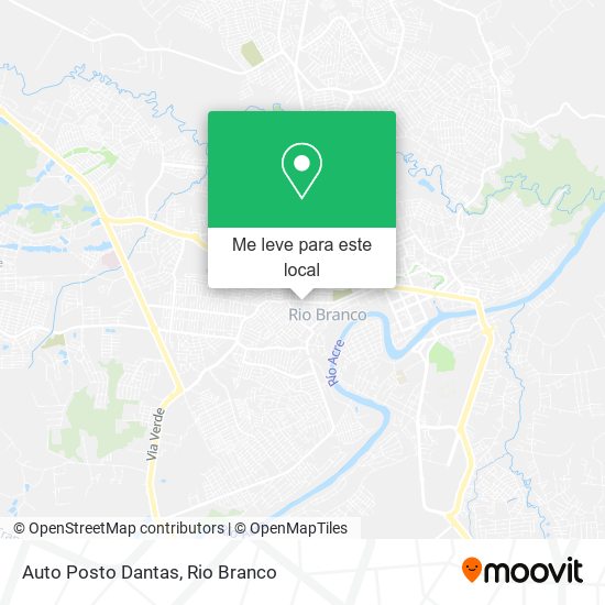 Auto Posto Dantas mapa