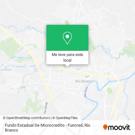 Fundo Estadual De Microcredito - Funcred mapa