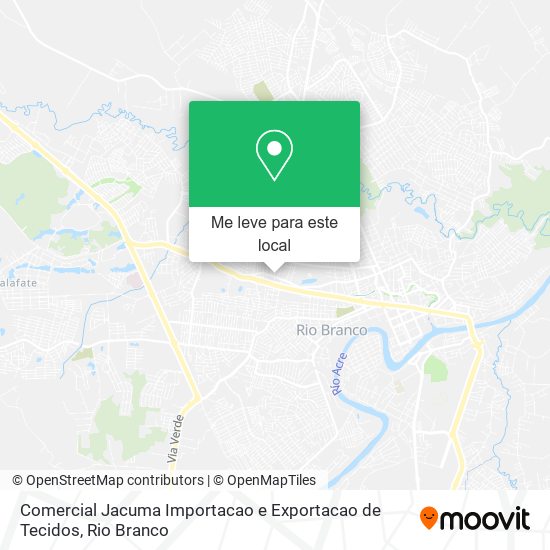 Comercial Jacuma Importacao e Exportacao de Tecidos mapa