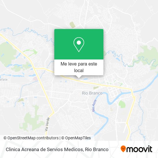 Clinica Acreana de Servios Medicos mapa