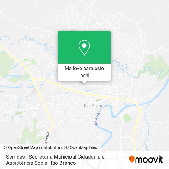 Semcas - Secretaria Municipal Cidadania e Assistência Social mapa