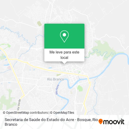 Secretaria de Saúde do Estado do Acre - Bosque mapa