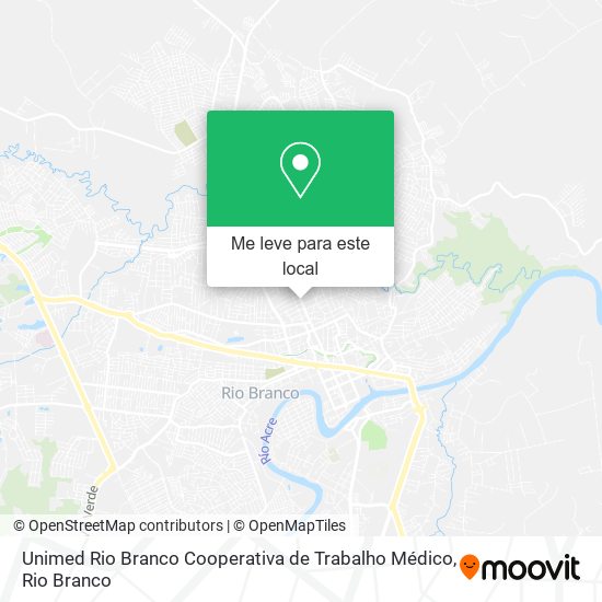 Unimed Rio Branco Cooperativa de Trabalho Médico mapa