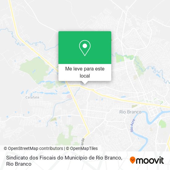 Sindicato dos Fiscais do Município de Rio Branco mapa