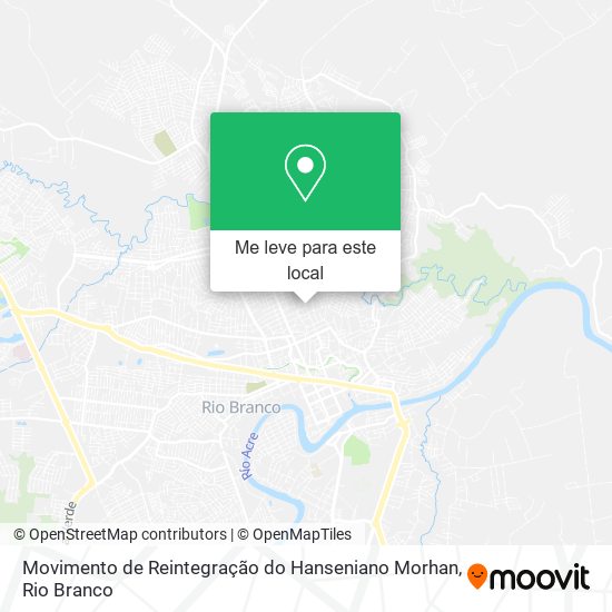 Movimento de Reintegração do Hanseniano Morhan mapa