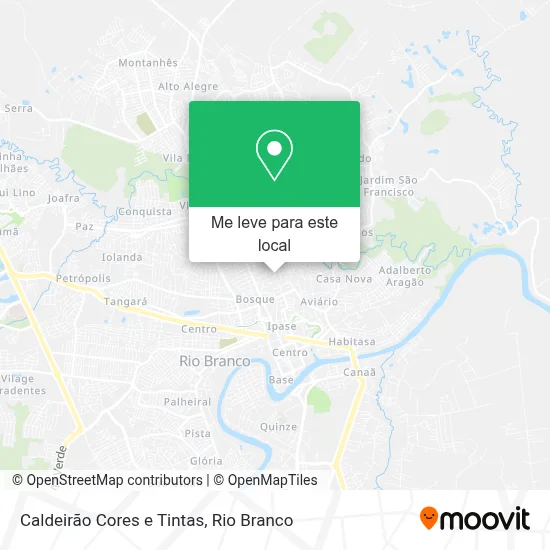 Caldeirão Cores e Tintas mapa