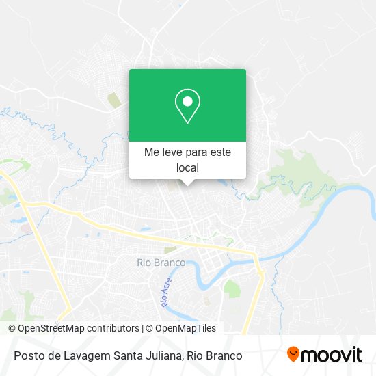Posto de Lavagem Santa Juliana mapa