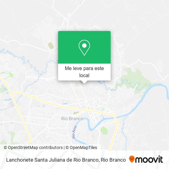 Lanchonete Santa Juliana de Rio Branco mapa