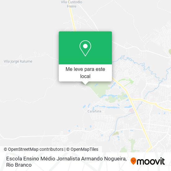 Escola Ensino Médio Jornalista Armando Nogueira mapa