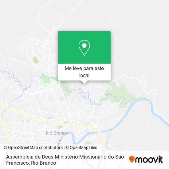 Assembleia de Deus Ministério Missionário do São Francisco mapa