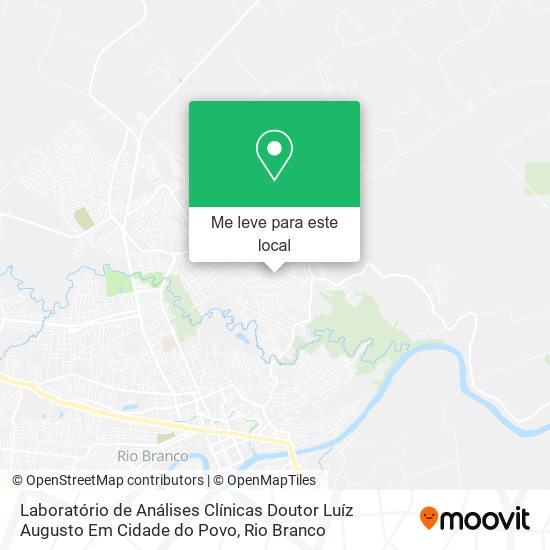 Laboratório de Análises Clínicas Doutor Luíz Augusto Em Cidade do Povo mapa
