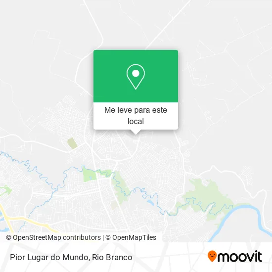 Pior Lugar do Mundo mapa