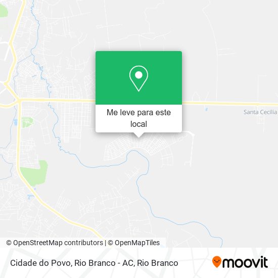 Cidade do Povo, Rio Branco - AC mapa