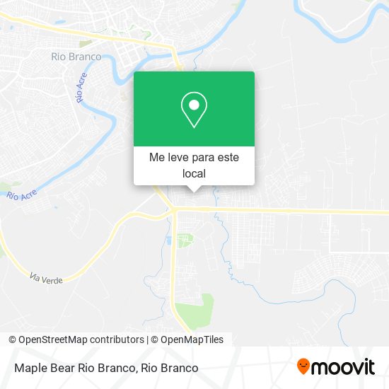 Maple Bear Rio Branco mapa