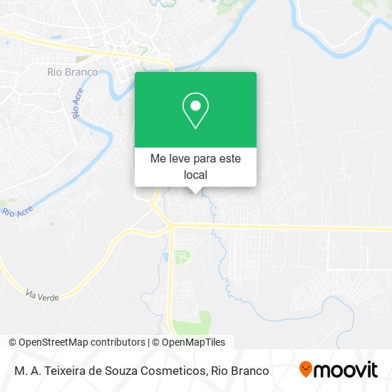 M. A. Teixeira de Souza Cosmeticos mapa