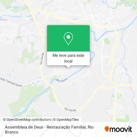 Assembleia de Deus - Restauração Familiar mapa