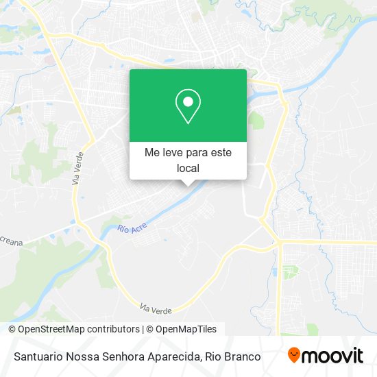 Santuario Nossa Senhora Aparecida mapa