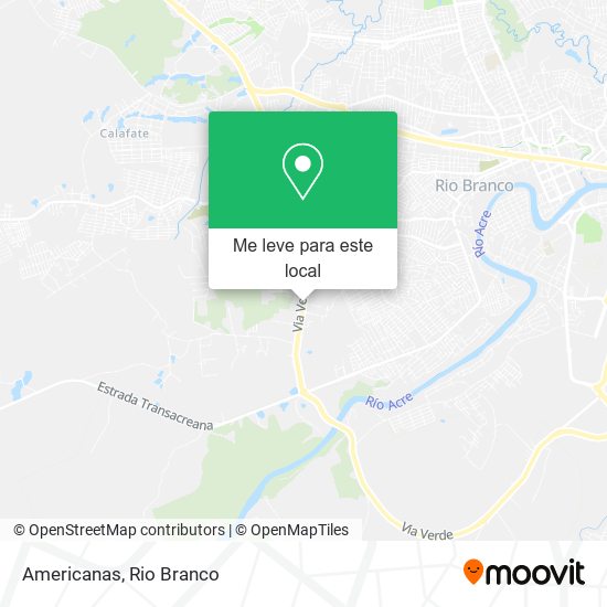 Americanas mapa