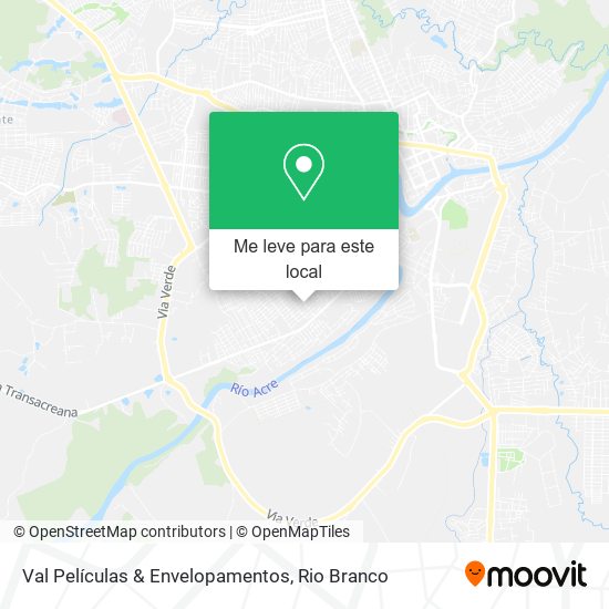 Val Películas & Envelopamentos mapa