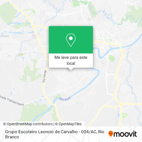 Grupo Escoteiro Leoncio de Carvalho - 004 / AC mapa