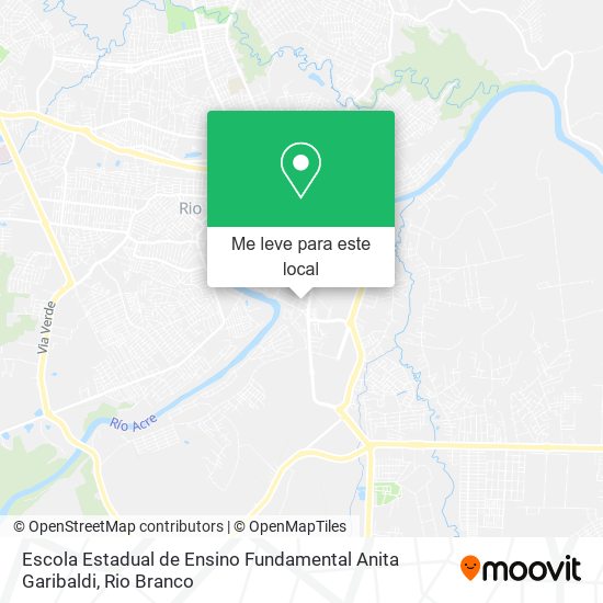 Escola Estadual de Ensino Fundamental Anita Garibaldi mapa