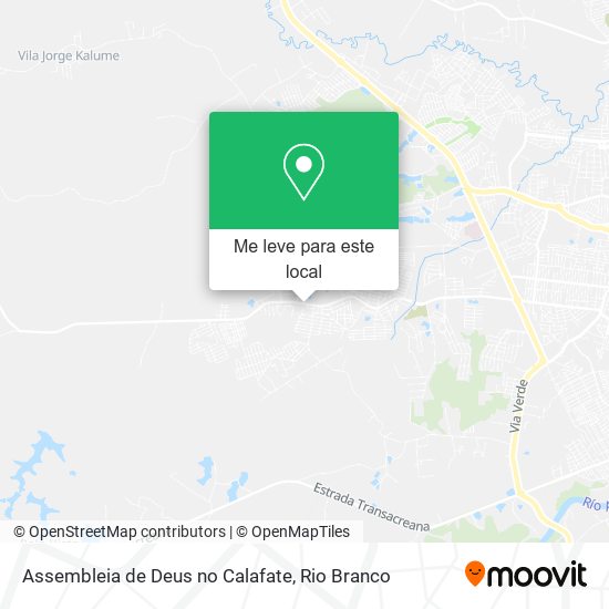 Assembleia de Deus no Calafate mapa