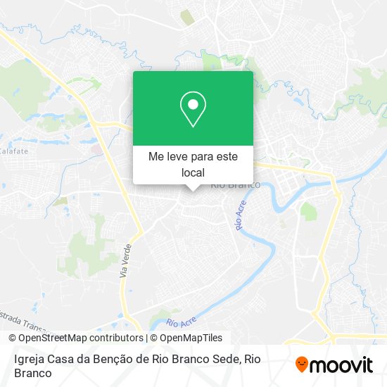 Igreja Casa da Benção de Rio Branco Sede mapa