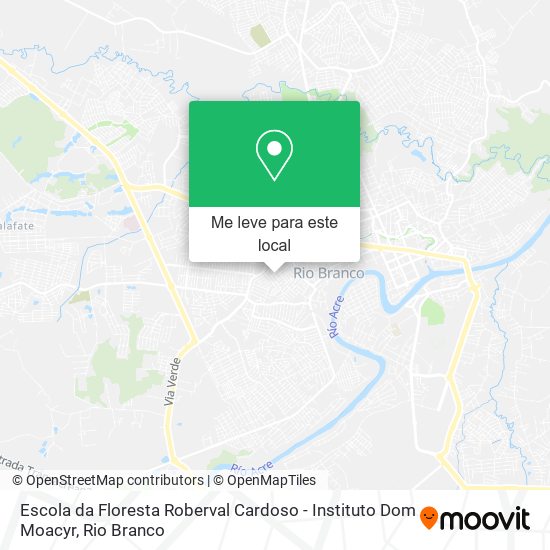 Escola da Floresta Roberval Cardoso - Instituto Dom Moacyr mapa