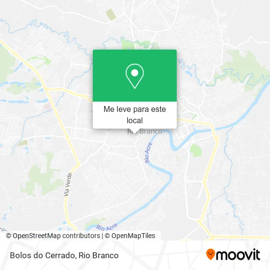 Bolos do Cerrado mapa