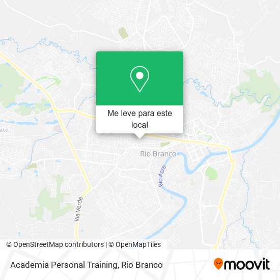 Academia Personal Training mapa
