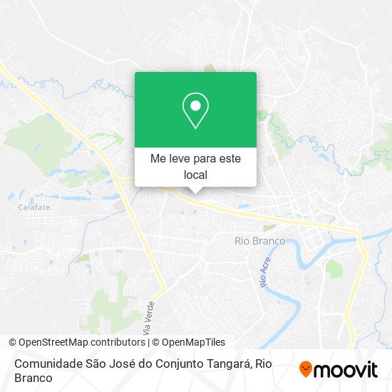 Comunidade São José do Conjunto Tangará mapa