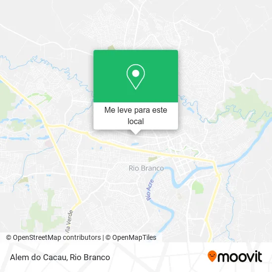 Alem do Cacau mapa