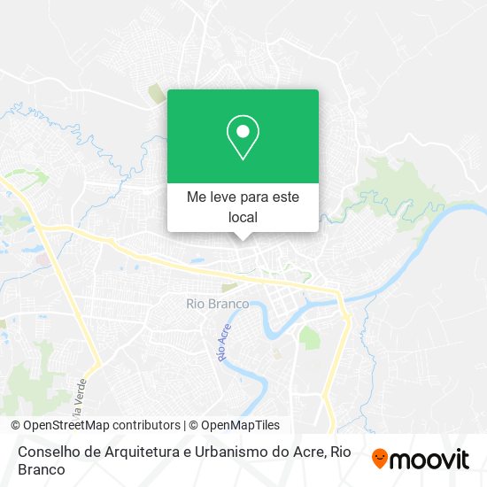 Conselho de Arquitetura e Urbanismo do Acre mapa