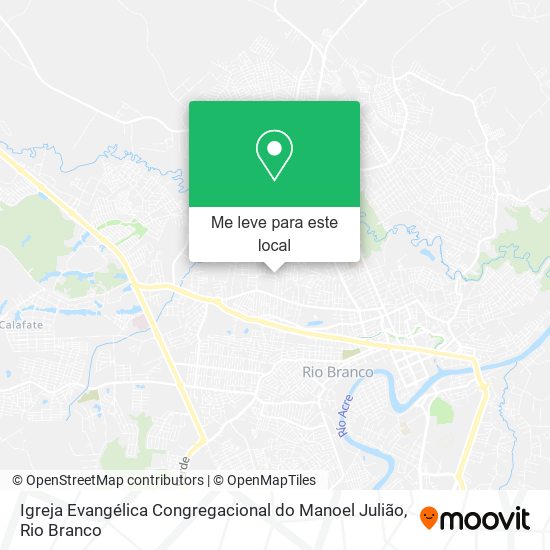 Igreja Evangélica Congregacional do Manoel Julião mapa