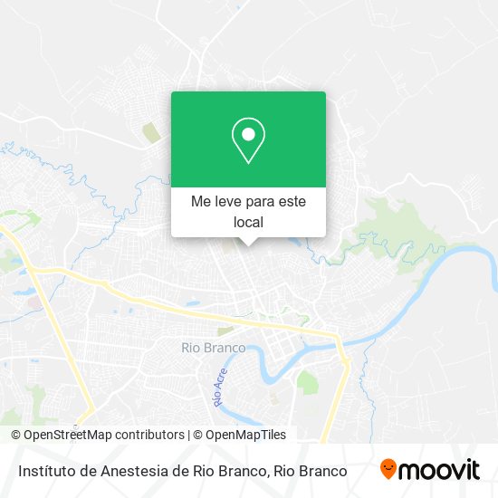 Instítuto de Anestesia de Rio Branco mapa