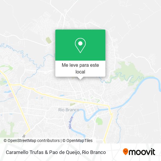 Caramello Trufas & Pao de Queijo mapa