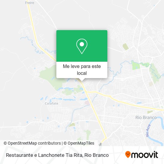 Restaurante e Lanchonete Tia Rita mapa