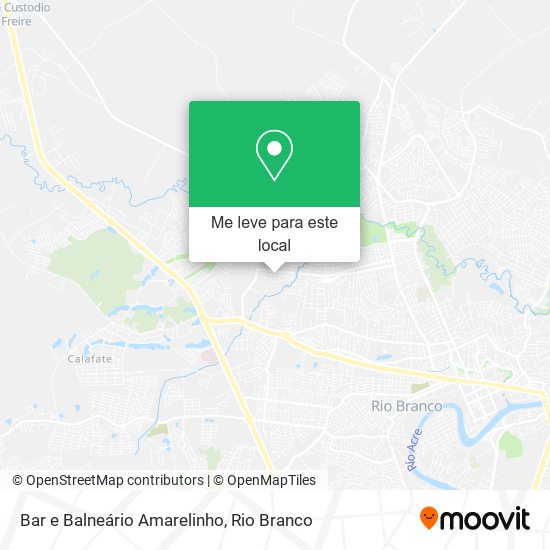 Bar e Balneário Amarelinho mapa