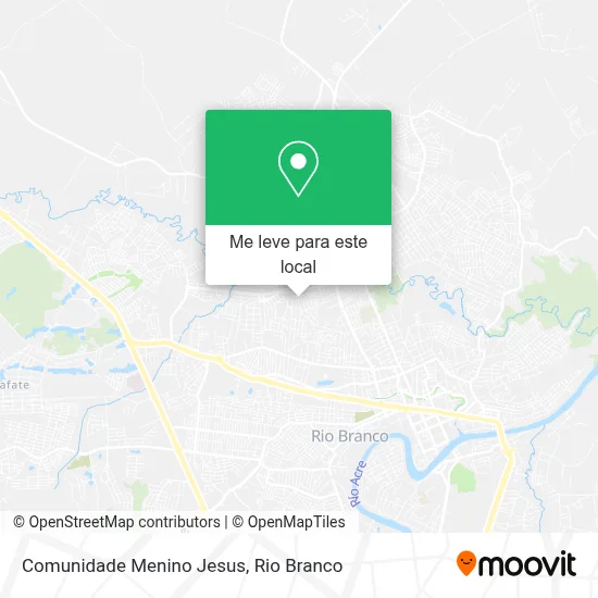 Comunidade Menino Jesus mapa