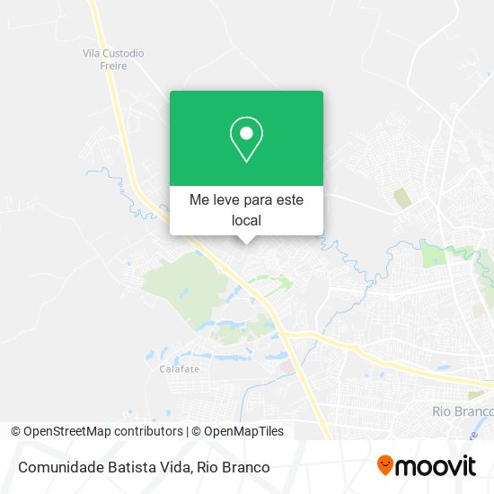 Comunidade Batista Vida mapa