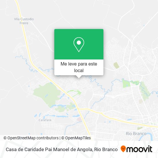 Casa de Caridade Pai Manoel de Angola mapa
