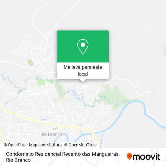 Condominio Residencial Recanto das Mangueiras mapa