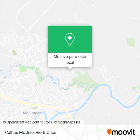 Calhas Modelo mapa